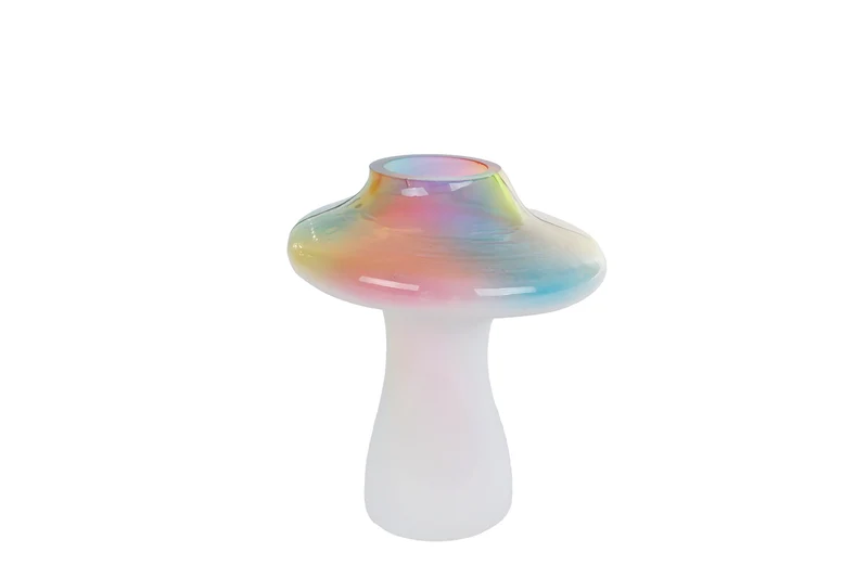 Skulptur/Vase "Regenbogen" S mehrfarbiges Glas 10x10x12cm