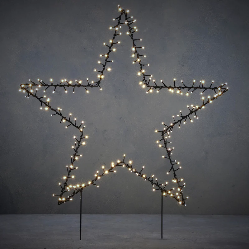 Garden d'light garden star 150led klassisch weiß IP44 8 Funktionen Controller und Timer - l90x h102cm