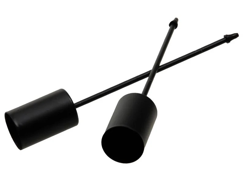 pb. 4 dünne Kerzenhalter/Pick schwarz Ø 2,5 cm/12 cm