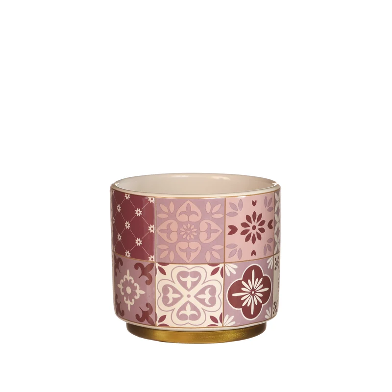 Topf Faro Ø9.5 h.8.5 cm rosa-fuchsie