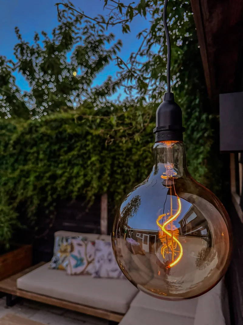 SOLAR RETRO LAMPE Ø15X20CM / INKL. SOCKEL/3M KABEL