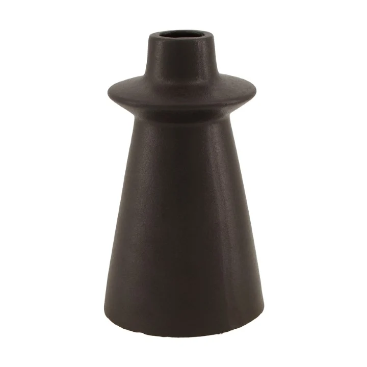 Vase Keramik Ø11x25.5cm Schwarz