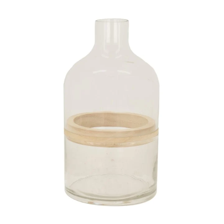 Vase Glas Ø12x28.7cm Transparent