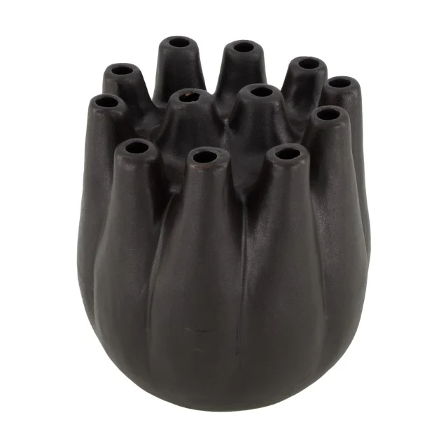 Vase Keramik Ø14.5x25cm Weiß