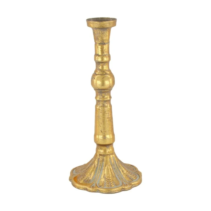 Kerzenhalter Metall Ø11x23cm Gold
