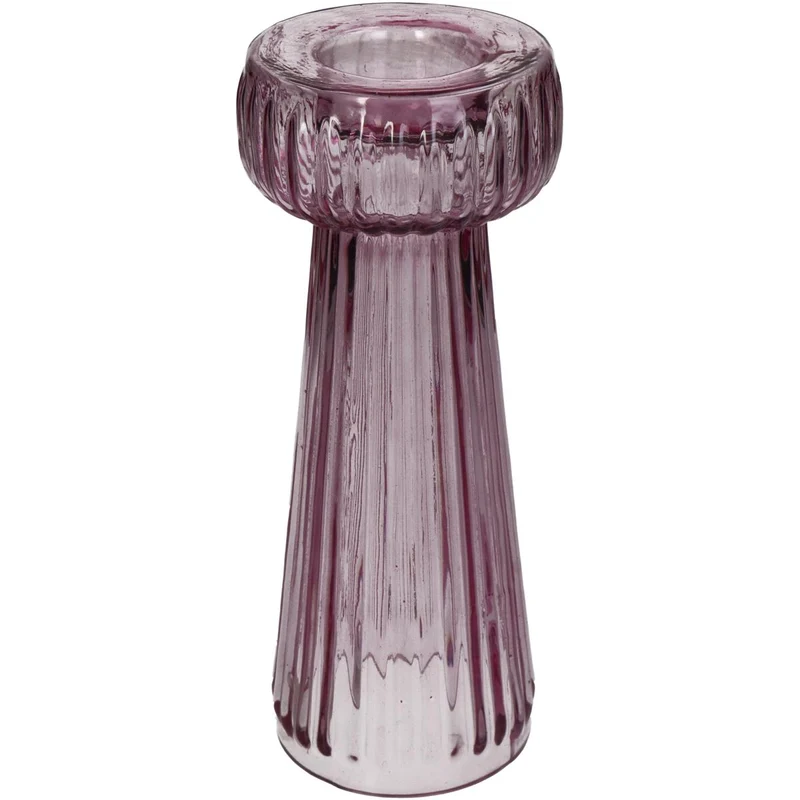 Vase Glas Rosa 7.5x7.5x20cm