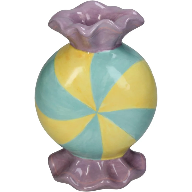 Kerzenständer Candy Fine Earthenware Multi 10.7x7.3x15.4cm