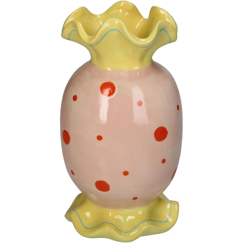 Vase Candy Feines Steingut Multi 12x10,5x23cm