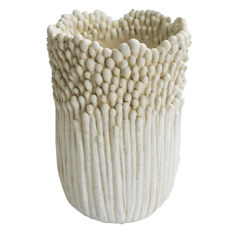 Pflanzgefäß Beton Weiß 17.5x17.5x25cm