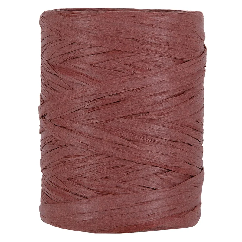 PAPIER-RAFFIA 5-8MM 100MTR BORDEAUX