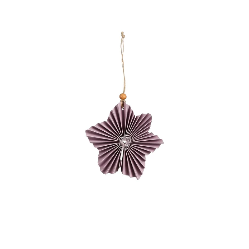 Ornament Stern flieder FSC Mix - h3xd10cm