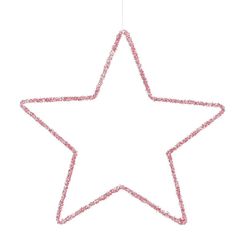 Stern hängend rosa - d40cm