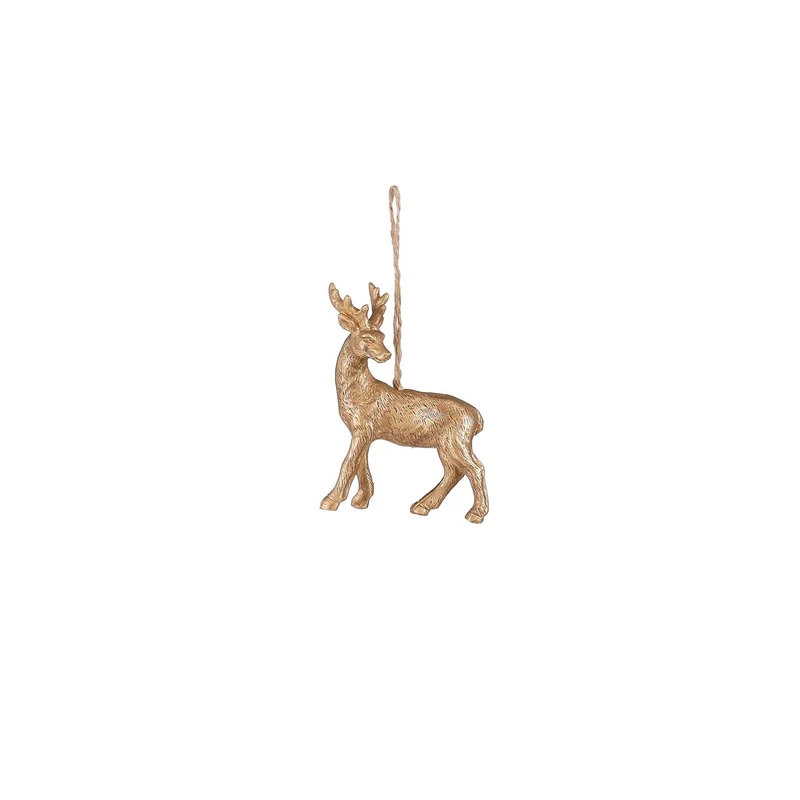 Ornament Hirsch gold - l8xb3xh9,5cm