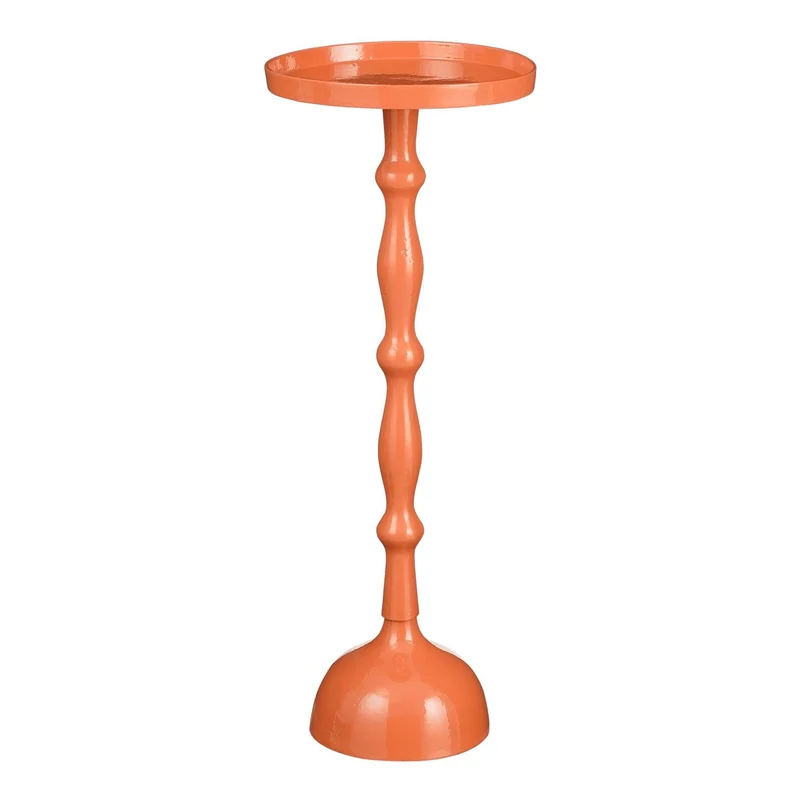 Duco Beistelltisch aus recyceltem Aluminium orange FSC 100% - h66xd25cm