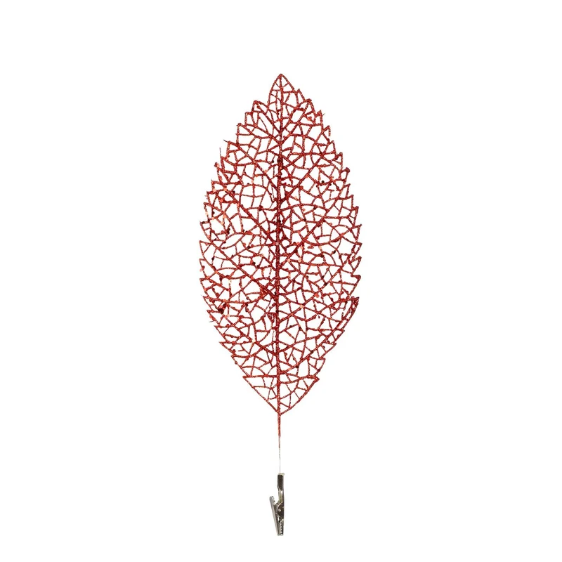 Klammerblatt rot - l36xb14xh2cm