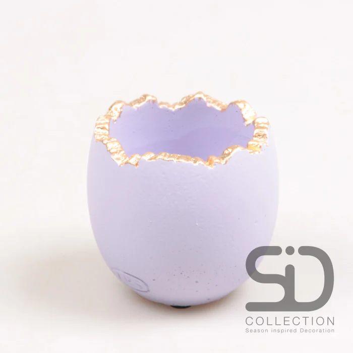 ZEMENT FÜR ZERBROCHENE EIER 9,3X9,3X8 CM FLIEDERFARBEN