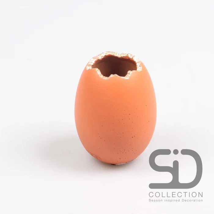VASE EI ZEMENT 7,5X7,5X10 CM STEIN ROT