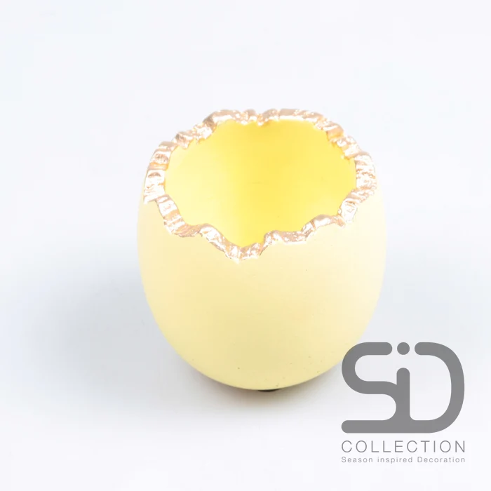ZEMENT FÜR ZERBROCHENE EIER 9,3X9,3X8 CM GELB