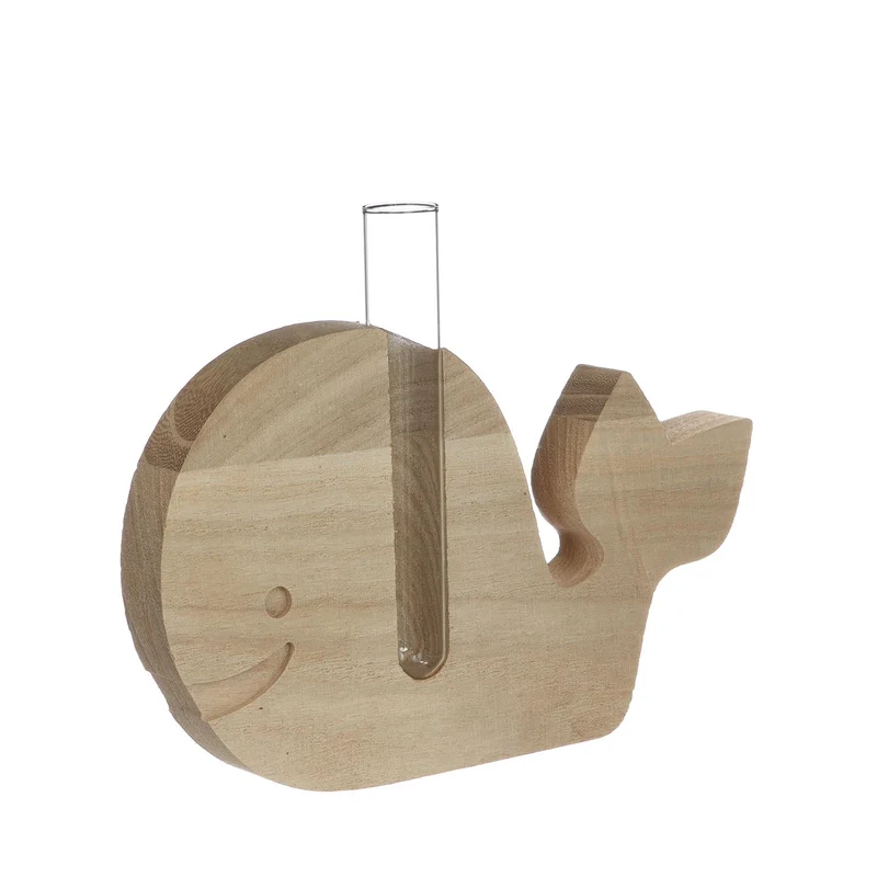 Holzwal mit Rohr 19x2.8x12cm
