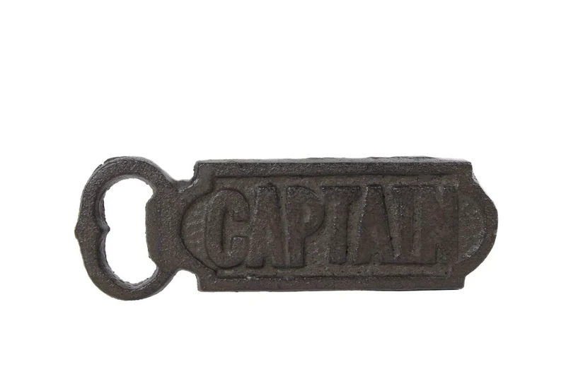 Bieröffner "Captain" braun Gusseisen 5x2x14,5cm