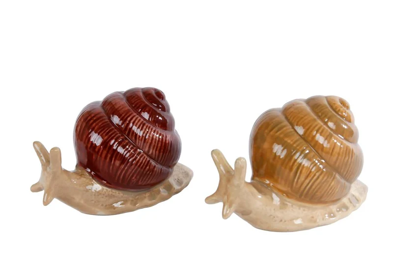 Kerzenleuchter "Joost" S creme/braun Glas 7x7x10cm