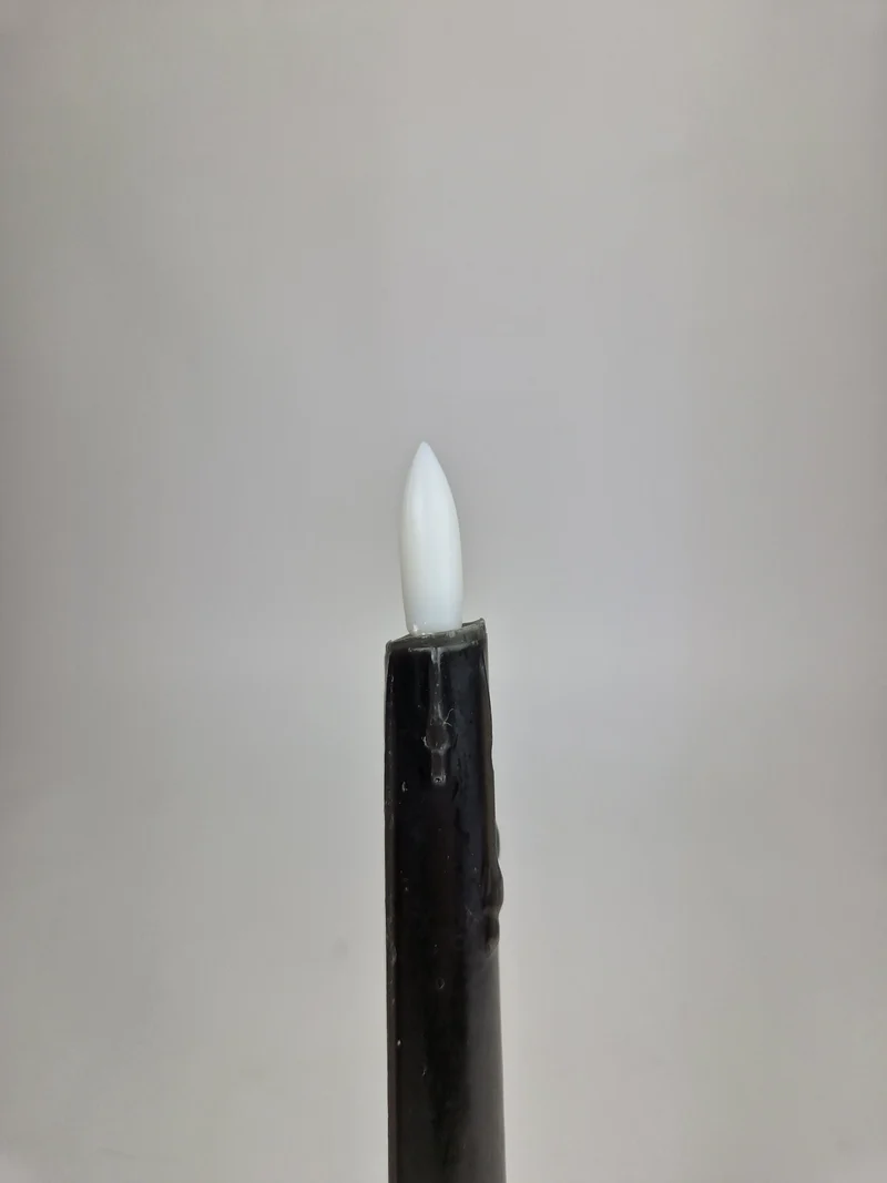 LED-Tropfkerze 24cm schwarz Set/2 (exkl. 2xAAA)