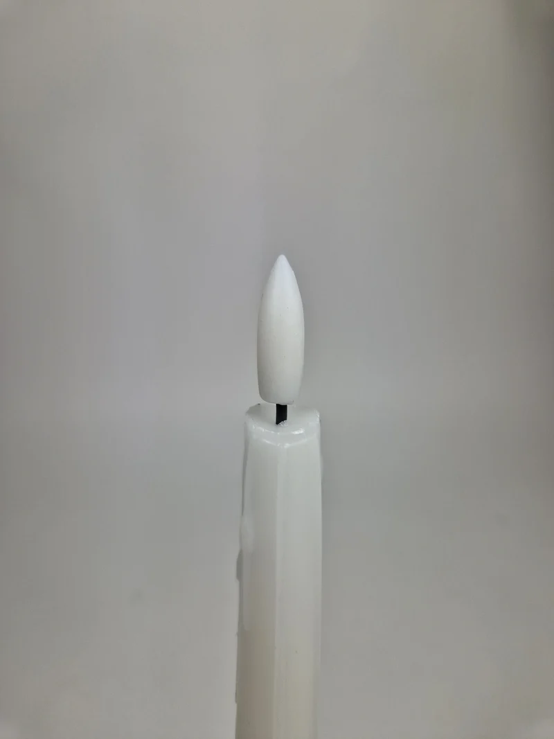 LED-Tropfenkerze 24cm weiss Set/2 (exkl. 2xAAA)