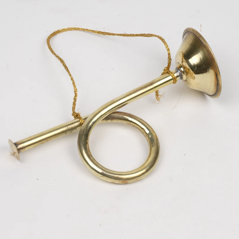 Hängende Trompete aus Messing 14cm