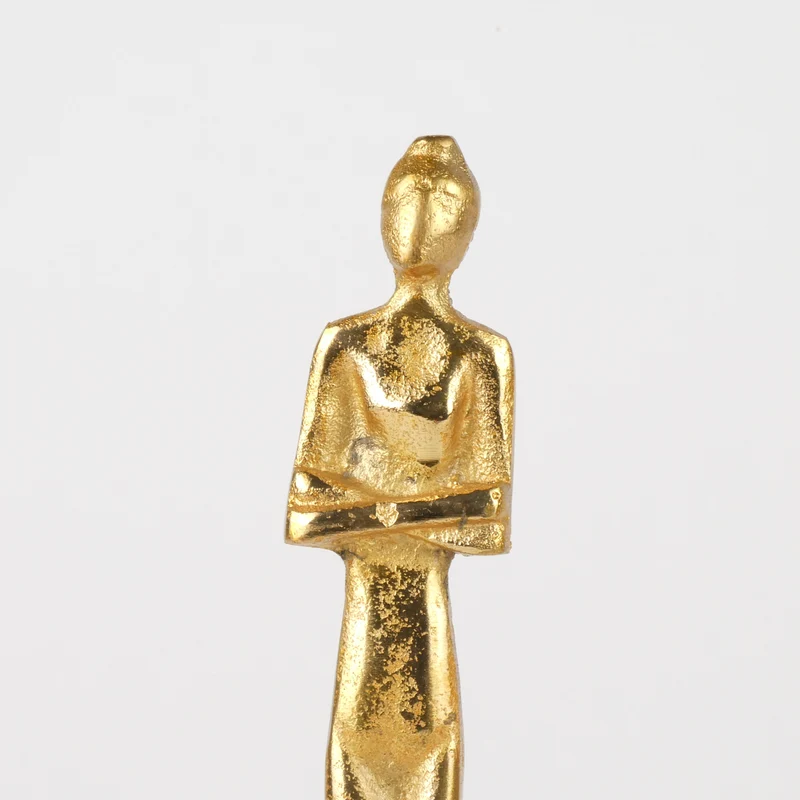 Figur Aluminium Gold H:38cm