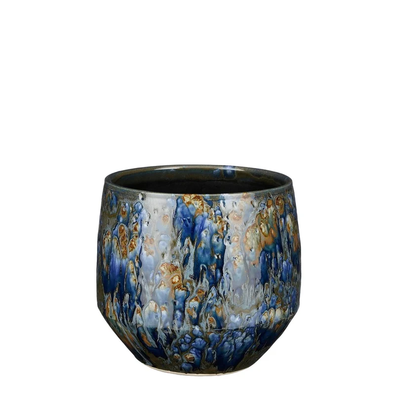 Harris Topf rund blau - h18xd20cm
