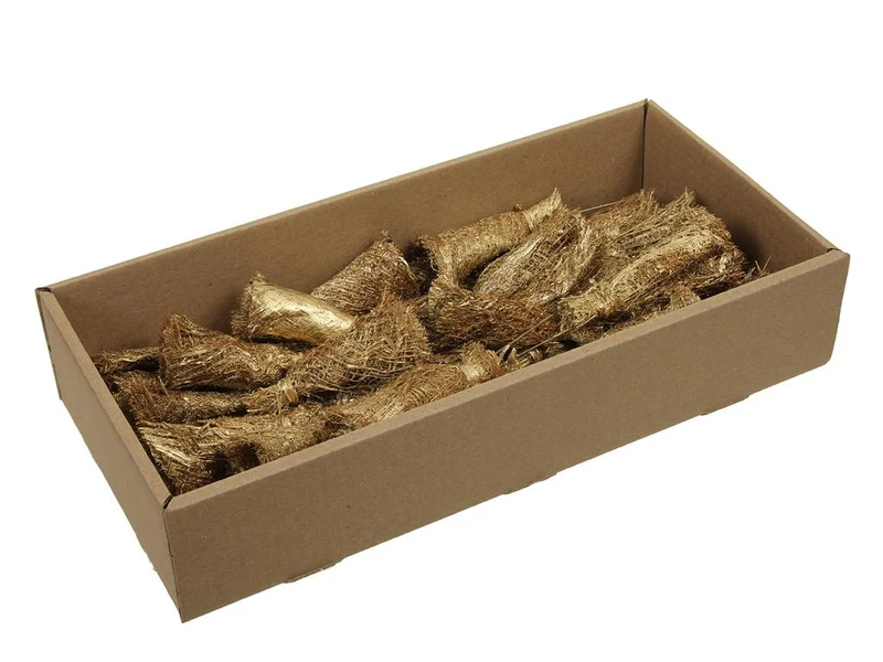 w/b 25 palme bakla con possy/draht 10cm gold waschen