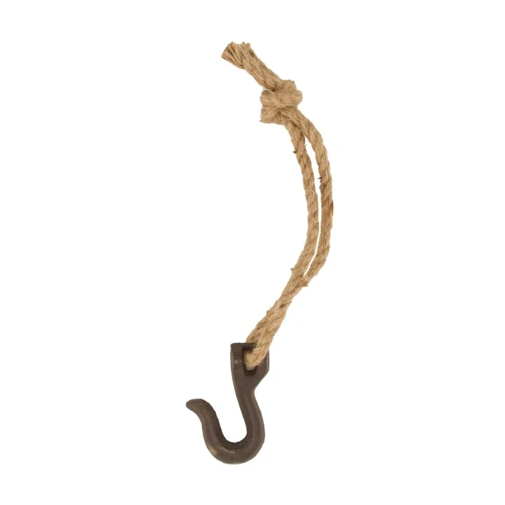 Haken Eisen 2x6x9.3cm Dunkelbraun