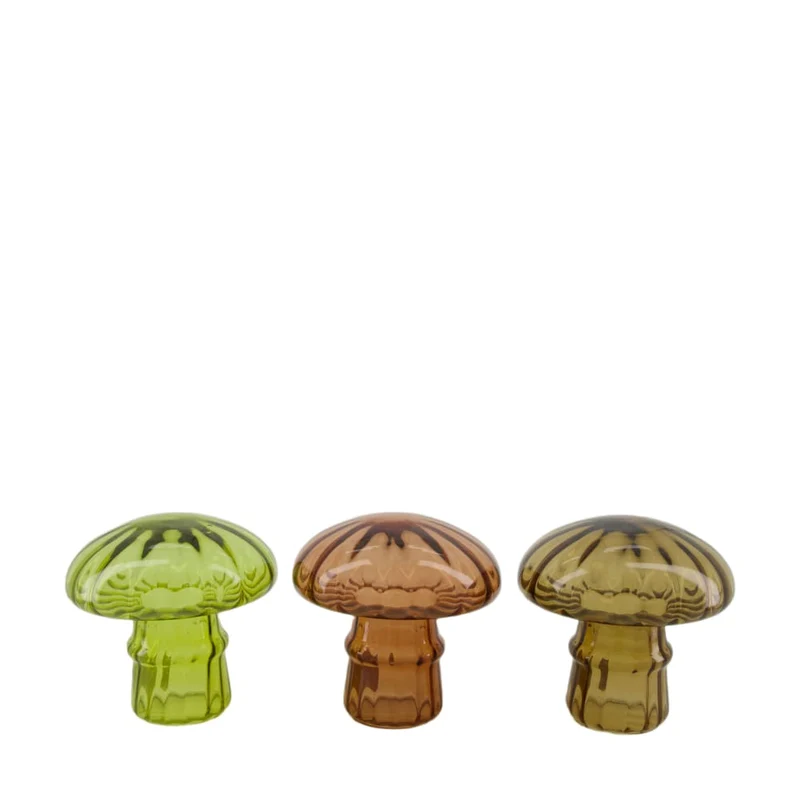 Pilzglas 15x15x15cm 3 Gemischt braun