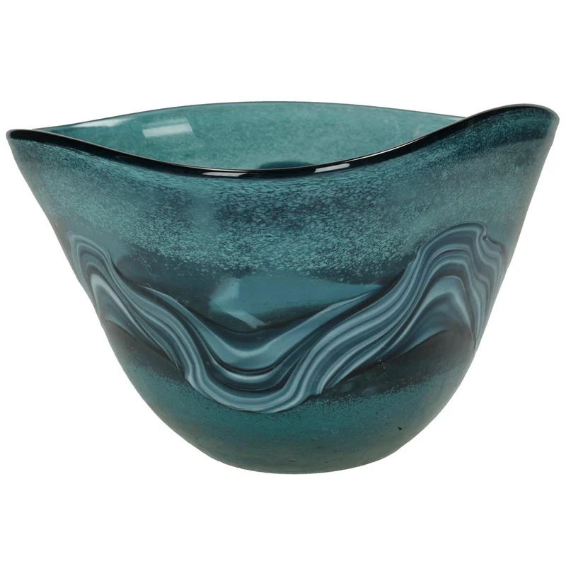 Schale Glas Blau 20x18x13,5cm