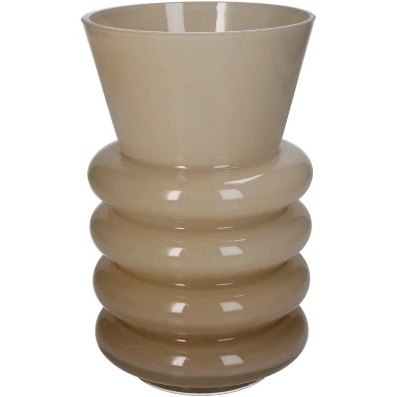 Vase Glas Beige 13x13x21cm