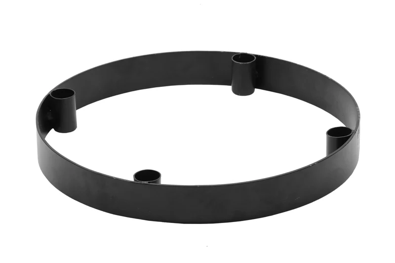 Kerzenständer Metall Steg D30 H4cm Schwarz
