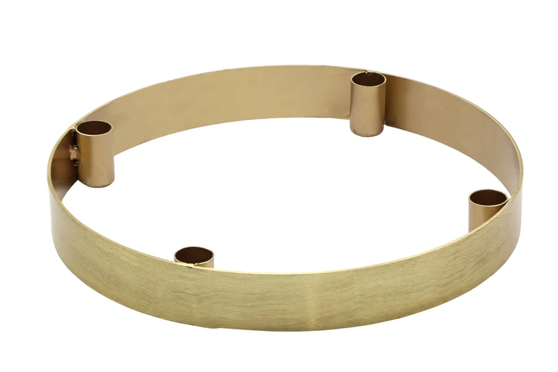Kerzenständer Metall Steg D30 H4cm Gold