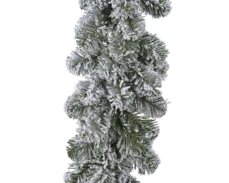 Imperial Girlande verschneit indoor grün/weiß dia25 L270 cm