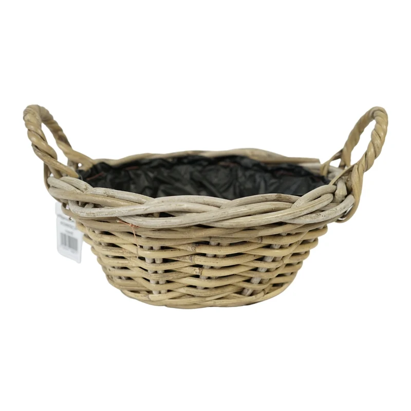 Cubu Korb niedrig mit Ohren rund natur 33,5 x 30 x 17,5 cm