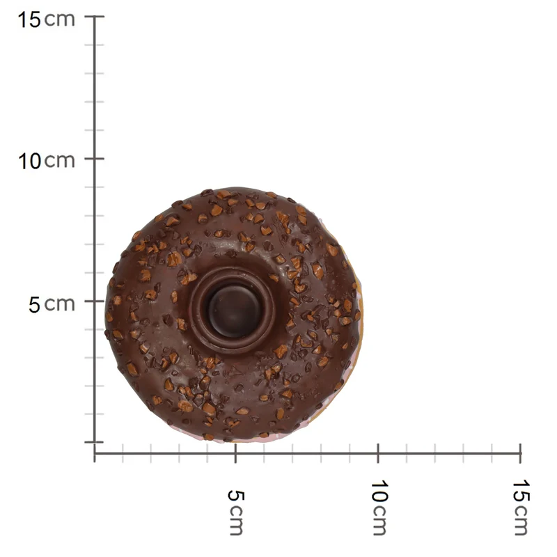 Kerzenständer Donut Polyresin Multi 9x9x9cm