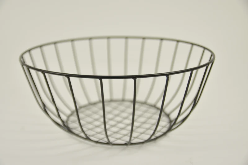 Metallkorb ''Joyce'' rund schwarz D30 H12cm