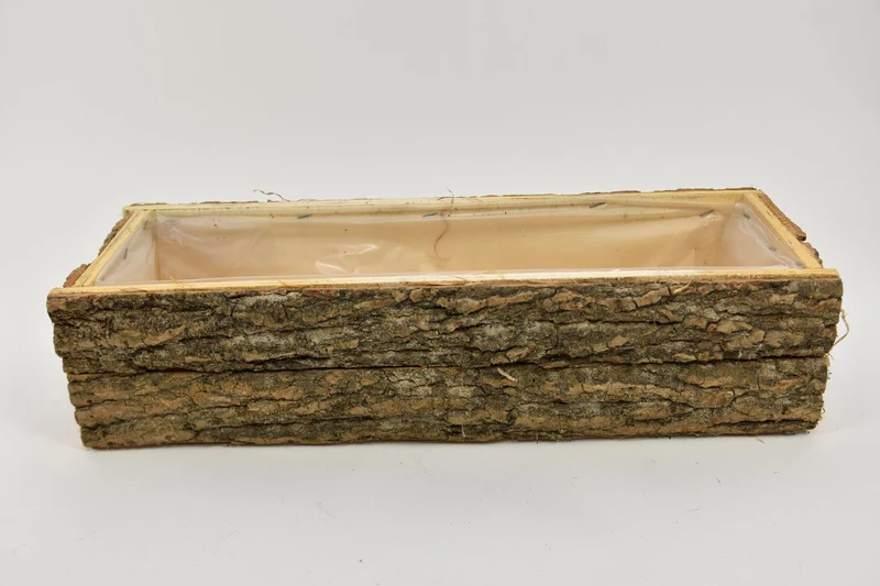 Holztablett RH ''Rinde'' 50x17x11cm natur
