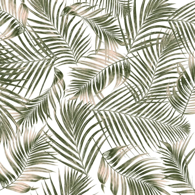 OUTDOOR-LEINWAND 58X58CM PALMBLATT