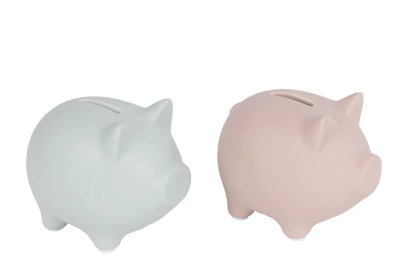 Sparschwein Keramik Keramik 2 sortiert 8,5x12x9cm