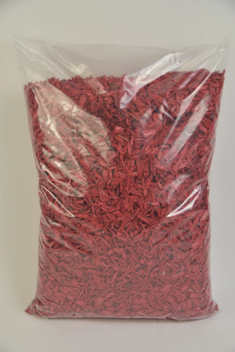 23-Liter-Sack mit 10/20 mm roten Holzspänen