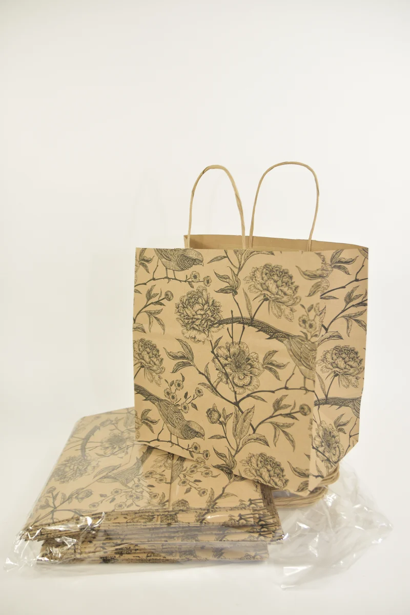 Tragetasche ''ABBY'' kraft 26x16x27cm 25 Stück gedrehter Griff