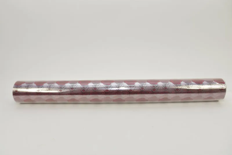 Folienrolle 60cm 50mtr klar + rote Rosen + Kuss