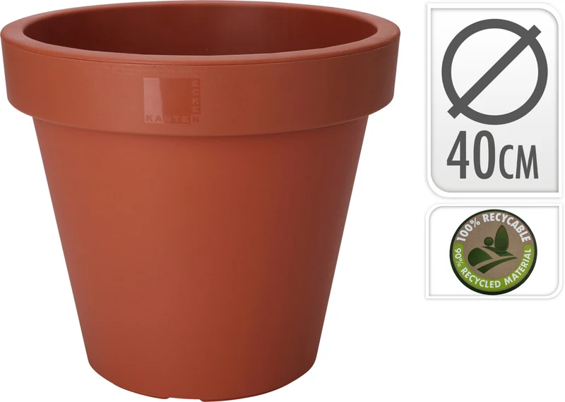 BLUMENTOPF EK RUND DURCHMESSER 40CM TERRA