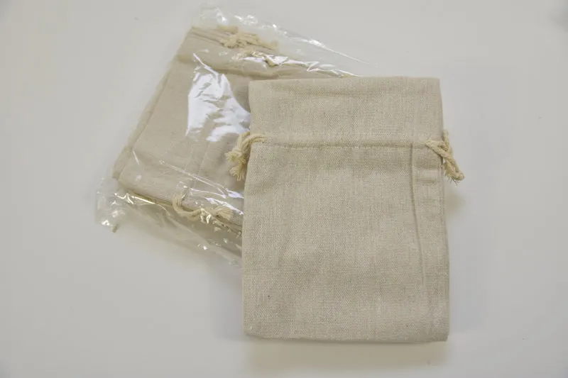 Baumwolltasche 17x24cm natur 10 Stück.
