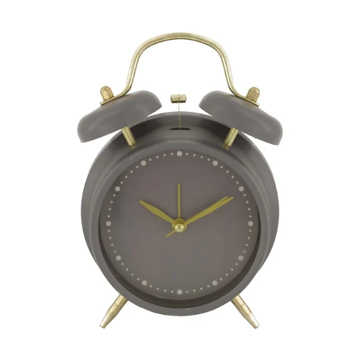 Uhr Kunststoff 18x6x11,5cm Schwarz/Gold